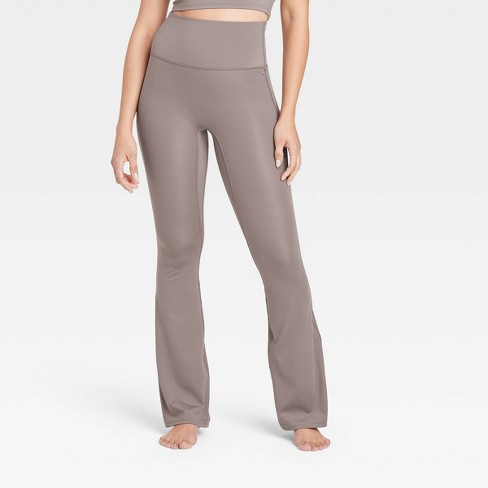 Women's Brushed Sculpt Ultra High-rise Flare Leggings - All In Motion™ Dark  Brown L : Target