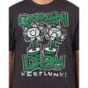 Seven Times Six Green Day Kerplunk Men's Graphic T-Shirt Distressed Style Flower Band Tee - 2 of 4