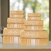 Zero Twist Cotton Solid and Floral Jacquard 12 Piece Bathroom Towel Set by Blue Nile Mills - 2 of 4