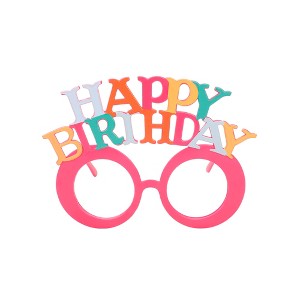 Packed Party Happy Birthday Pink Novelty Glasses - 1 of 3
