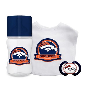 Baby Fanatic Officially Licensed 3 Piece Unisex Gift Set - NFL Denver Broncos - 1 of 3