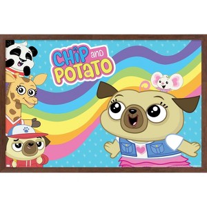 Trends International Chip and Potato - Rainbow Framed Wall Poster Prints - 1 of 4