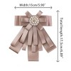 Elerevyo Women's Ribbon Brooch Bowknot Neck Bow Ties - 2 of 4