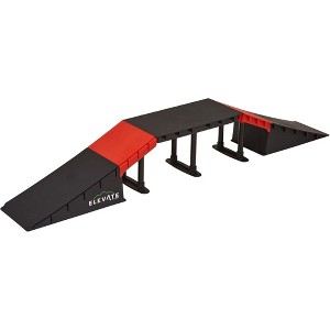 Elevate Outdoor Mini Skateboard Ramp 10-Piece Set with EZ-Link Setup & 20 Setup Options for Manual Tricks & Flips for Scooters & BMX Bikes, Orange - 1 of 4