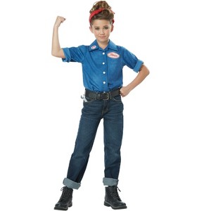 California Costumes 1940's Rosie the Riveter Child Costume - 1 of 2