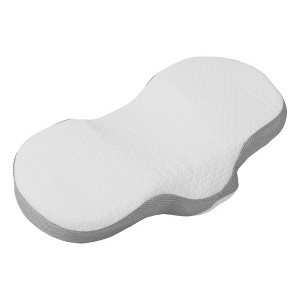 Unique Bargains Neck and Shoulder Support Pain Ease Polyester Cotton Memory Foam Bed Pillow 1 Pc - 1 of 4