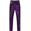 INSPIRE CHIC Men's Party Disco Shiny Sparkly Straight Leg Sequins Pants - 2 of 4