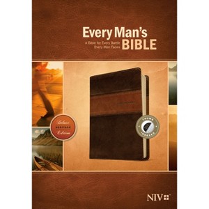 Every Man's Bible NIV, Deluxe Heritage Edition, Tutone - (Leather Bound) - 1 of 1