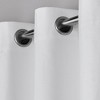 EXCLUSIVE HOME Miami Semi-Sheer Textured Indoor/Outdoor Grommet Top Curtain Panel Pair - 3 of 4