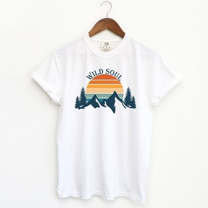 Simply Sage Market Women's Wild Soul Colorful Short Sleeve Garment Dyed Tee - 1 of 2