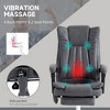 TiramisuBest Rock Grey Polyester Office Chair with Massage, Heat, Adjustable Height & Footrest - 4 of 4
