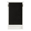 21"x36" Wallhaus Wall Mirror with Shelf White - Kate & Laurel All Things Decor - 3 of 4
