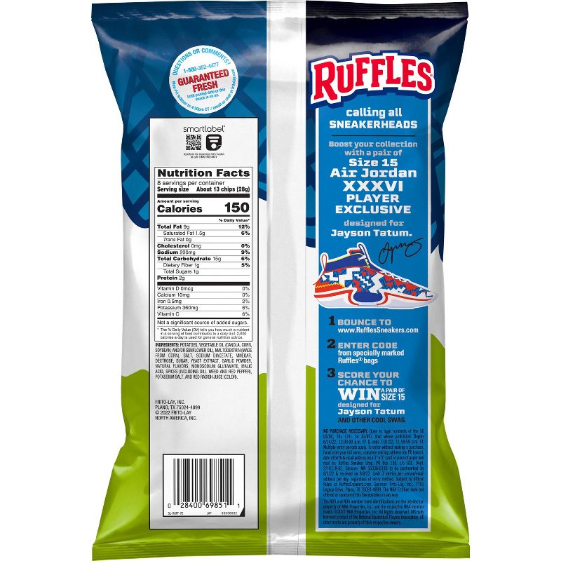 XXL Ruffles Spicy Dill Pickle Chips - 8oz, 2 of 3