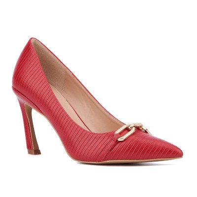 New York & Company Women's Katerina- Lizard Embossed Pump Heels