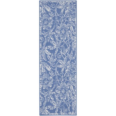 Nourison Whimsicle Whs14 Indoor Only Area Rug - Ivory Blue 2' X 6' : Target