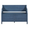 Cesicia Rustic Style Solid wood Entryway Multifunctional Storage Bench with Safety Hinge - 2 of 4