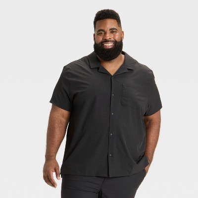 Men's Big Resort Shirt - All In Motion™ Jet Black 3XL