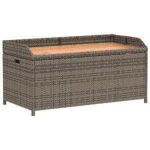 vidaXL Storage Bench Grey and brown - 1 of 4
