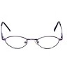 Flex Collection by Vivid FL-75 Designer Reading Eye Glasses in Purple 41mm +1.50 | Ladies | Oval Shape | X-Small Fit - 2 of 4
