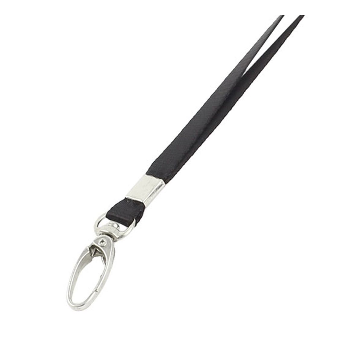 Unique Bargains Household Swivel Lobster Clasp Neck Strap Lanyard for ID Badge Holder Key Black - thumbnail 4