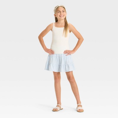 Детские Cat & Jack Girls' Fitted Ribbed Tank Top - Cat & Jack™ Cream M — фото 2