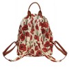 Signare USA Red Poppy Floral Daypack Backpack - 3 of 4