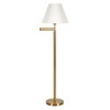 Hampton & Thyme Swing Arm Floor Lamp with Fabric Empire Shade - 2 of 4