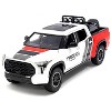 2023 Toyota Tundra TRD 4x4 Truck White and Red with Black and Gray with Sunroof and Wheel Rack Limited Ed 1/24 Diecast Model Car - 2 of 4