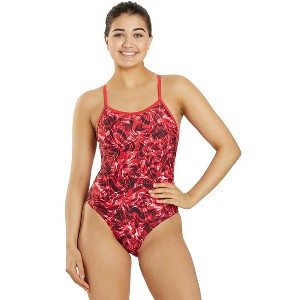 Sporti Sonic Bloom Thin Strap One Piece Swimsuit (22-40) - 1 of 4