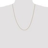 Black Bow Jewelry 0.8mm, 14k Yellow Gold, Solid Spiga Chain Necklace - 2 of 4