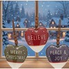 Heart Christmas Ornaments Sentiment Designs – Foam Set of 12 by Melrose - 3 of 3