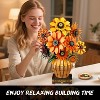 Plaxsoon 1180PCS Sunflower Building Set with Vase Base Bonsai Plant Building Kit Gift for Adults and Kids Aged 12+ - 4 of 4