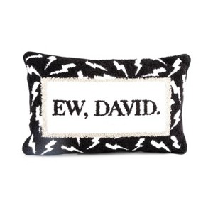 Schitt's Creek 'Ew, David.' Throw Pillow Black - 1 of 3