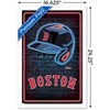 Trends International MLB Boston Red Sox - Neon Helmet 23 Framed Wall Poster Prints - 3 of 4