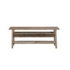 Sonoma TV Stand for TVs up to 58" Gray - Boraam: Farmhouse Style, Media Storage, Acacia Wood - 3 of 4