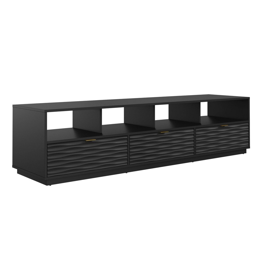Photos - Display Cabinet / Bookcase Sauder Morgan Main 2 Cartons TV Credenza for TVs up to 80" Black  
