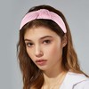 Unique Bargains Textured Cotton Knot Headband Soft Hairband for Women 1.3 Inch Wide 1Pcs - 2 of 4