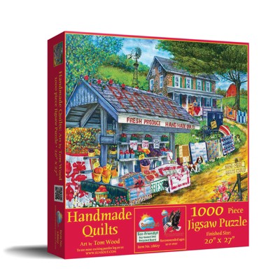 SunsOut 28607 – Puzzle 1000 Pezzi – Fatto A Mano, Tema Trapunte, 51x69 Cm