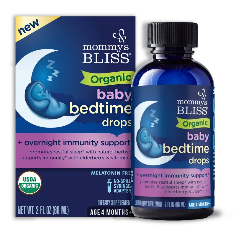 Mommy&#39;s Bliss Organic Baby Bedtime Drops + Immunity Support - 2 fl oz, 1 of 8