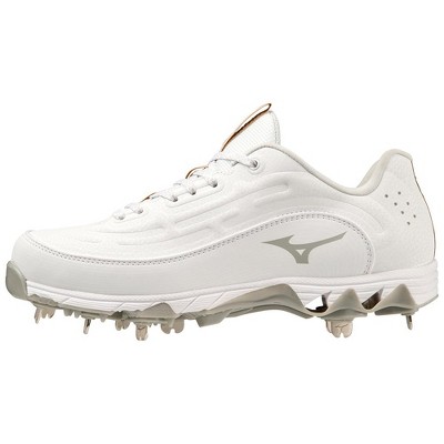 All white shop mizuno softball cleats