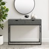 Faux Shagreen Modern 2 Drawer Entry Table - Saracina Home - image 2 of 4