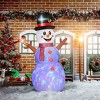 ChicFurnit Inflatable Holiday Decorations 7.9FT Christmas Snowman Inflatable Decoration for Holiday Yard Display, White, 65"*39.4"*94.5" - 2 of 4