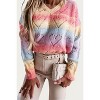 Women's HEART V-NECK KNIT SWEATER - ESLEY COLLECTION - 2 of 2