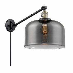 Bell - 1 Light Swing Arm Wall Sconce In Industrial Style-13 Inches Tall and 12 Inches Wide - 1 of 1