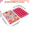 Pink Advent Calendar Box w/ 24 Compartments, DIY Countdown Gift Box for Candy Jewelry, Christmas Birthday Wedding Graduation Party Supplies (10 Pack) - 2 of 4