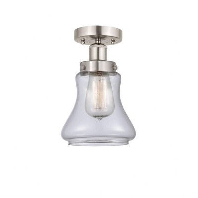 Bellmont - 1 Light Semi-Flush Mount In Industrial Style-8.25 Inches Tall and 6.5 Inches Wide