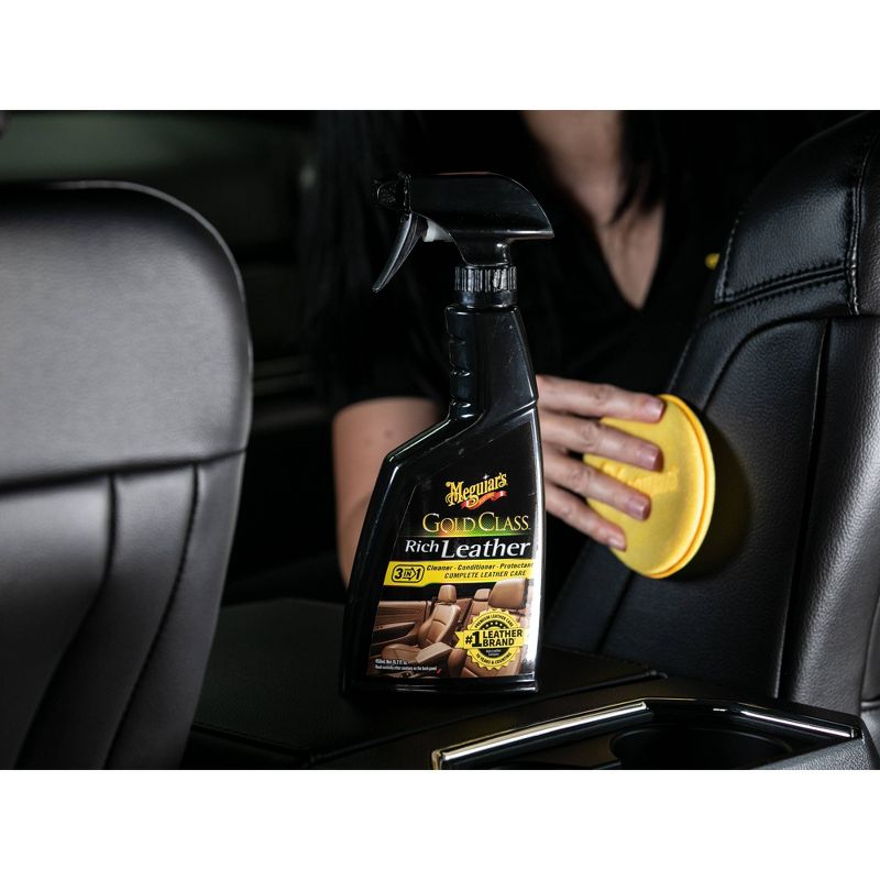 Meguiars 15.2oz Gold Class Rich Leather Cleaning and Conditioning Spray, 3 of 8