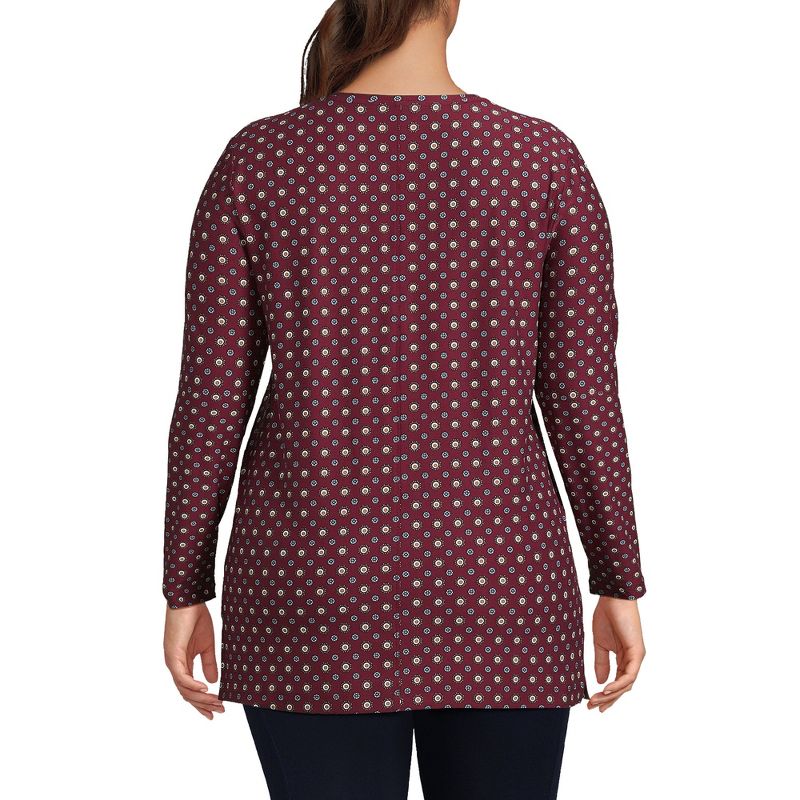 Lands' End Women's Long Sleeve Performance Crew Neck Tunic, 2 of 6