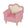Yinvani Pink PU Leather Child Recliner Chair with Armrests - 2 of 4