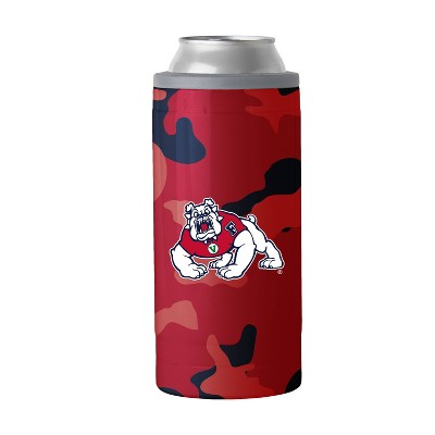 NCAA Fresno State Bulldogs 12oz Slim Can Camo Cooler